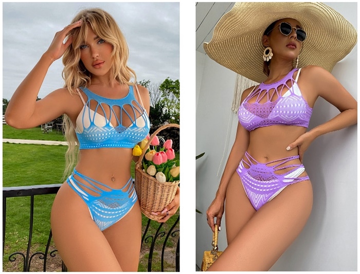 K141 ชุดตาข่าย มาในแบบ2ชิ้นบนล่าง ประกอบไปด้วยเสื้อบราและกางเกงในดีไซน์สวยๆตามรูปถ่ายสินค้าจริงเลยค่ะ