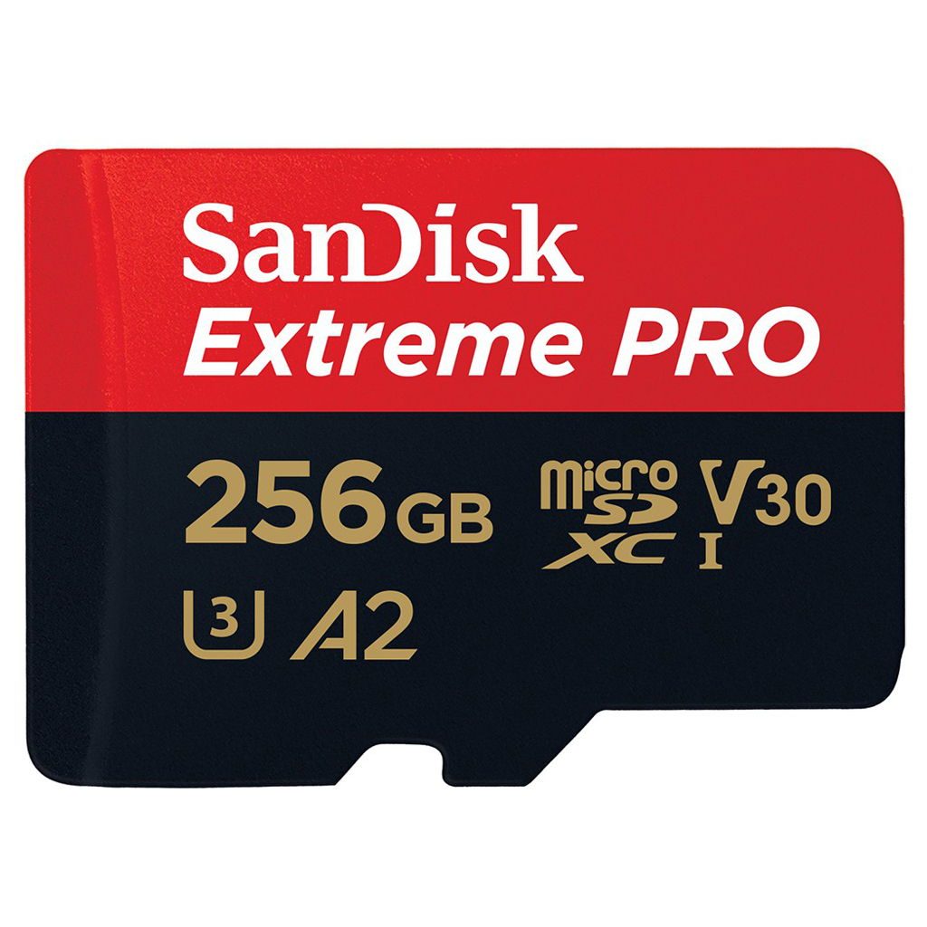 SanDisk ExtremePro microSDXC Card V30 U3 256TB 200MB/s R, 140MB/s W (SDSQXCD-256G-GN6MA) Mobile Gaming ,Nintendo ,GoPro ประกัน Synnex ตลอดอายุการใช้งาน