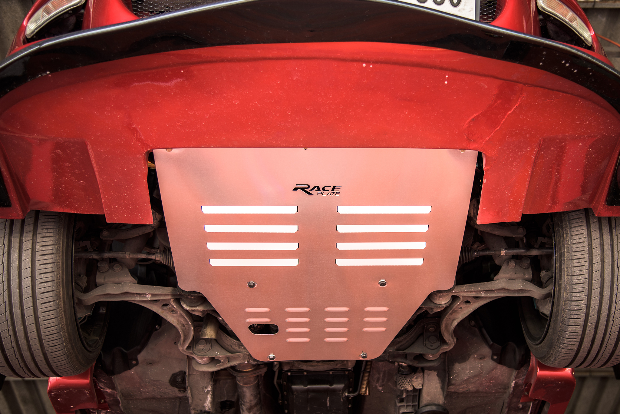 แผ่นปิดใต้ห้องเครื่องอลูมิเนียม Toyota Supra 80 Raceplate_Undertray