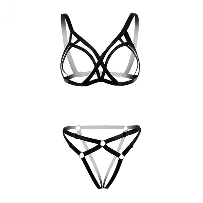 A099-15 สายยางยืดรัดตัวอีโรติก ชุดชั้นในสายรัดตัวเซ็กซี่ ตัวชุดมาในแบบสายรัดยางยืดเชื่อมต่อกันเป็นชุดชั้นใน รหัสนี้มาในแบบ 2 ชิ้นบนล่างตามรูปถ่ายสินค้าจริงเลยค่ะ