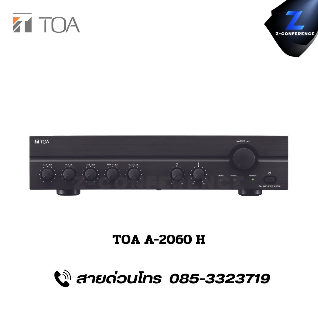 TOA A-2060 H Mixer Power Amplifier 60W มิกเซอร์ , mixer , มิกเครื่องเสียง , มิกเซอร์ดิจิตอล , มิ๊กดิจิตอล , แอมป์ , amplifier, power amp, power amplifier