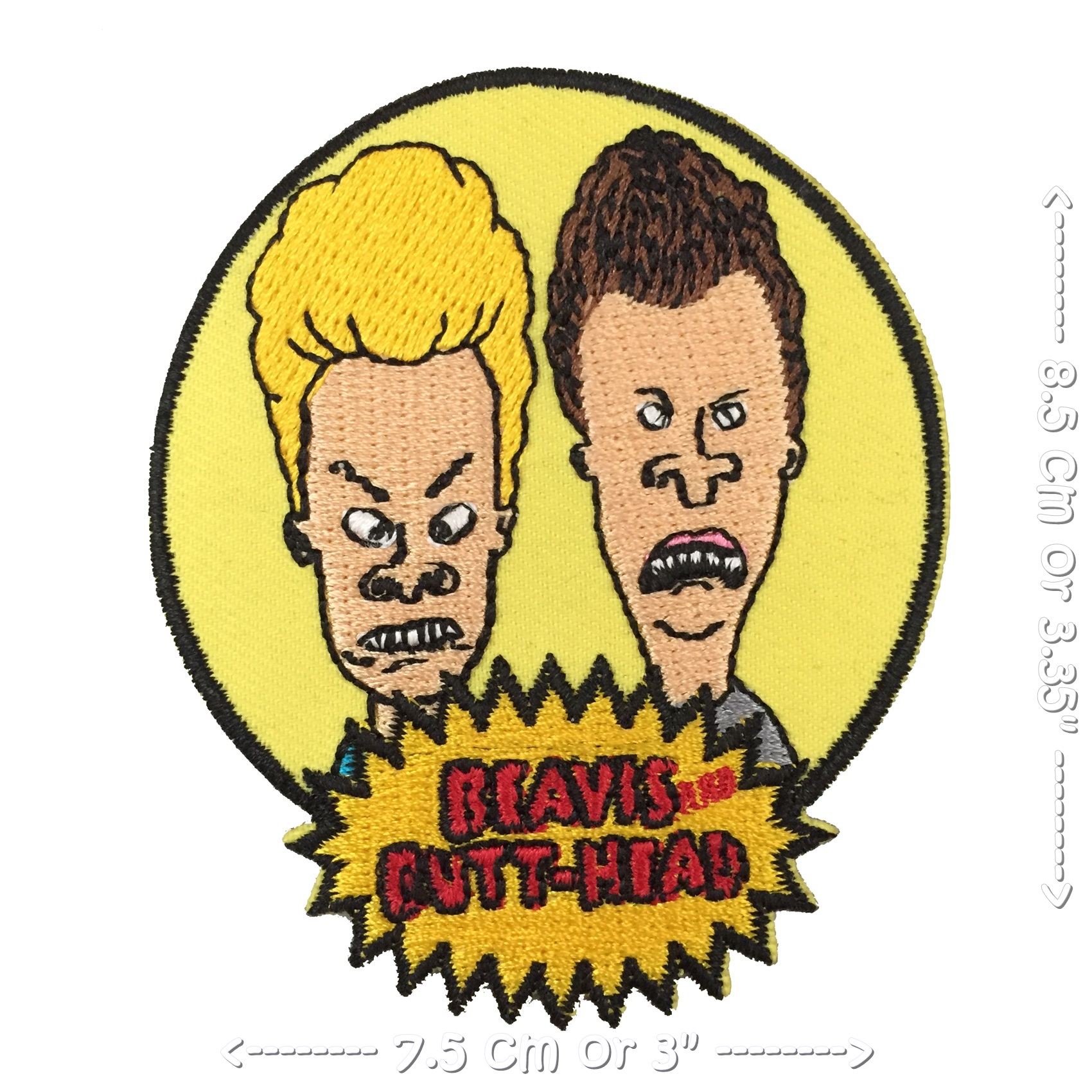 Beavis ตัวรีดติดเสื้อ อาร์มรีด อาร์มปัก ตกแต่งเสื้อผ้า หมวก กระเป๋า แจ๊คเก็ตยีนส์ Movie Embroidered Iron on Patch