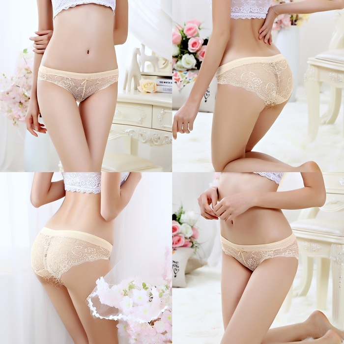 NA030 กางเกงในเซ็กซี่ กางเกงในผ้าลูกไม้มีขอบ เต็มก้น