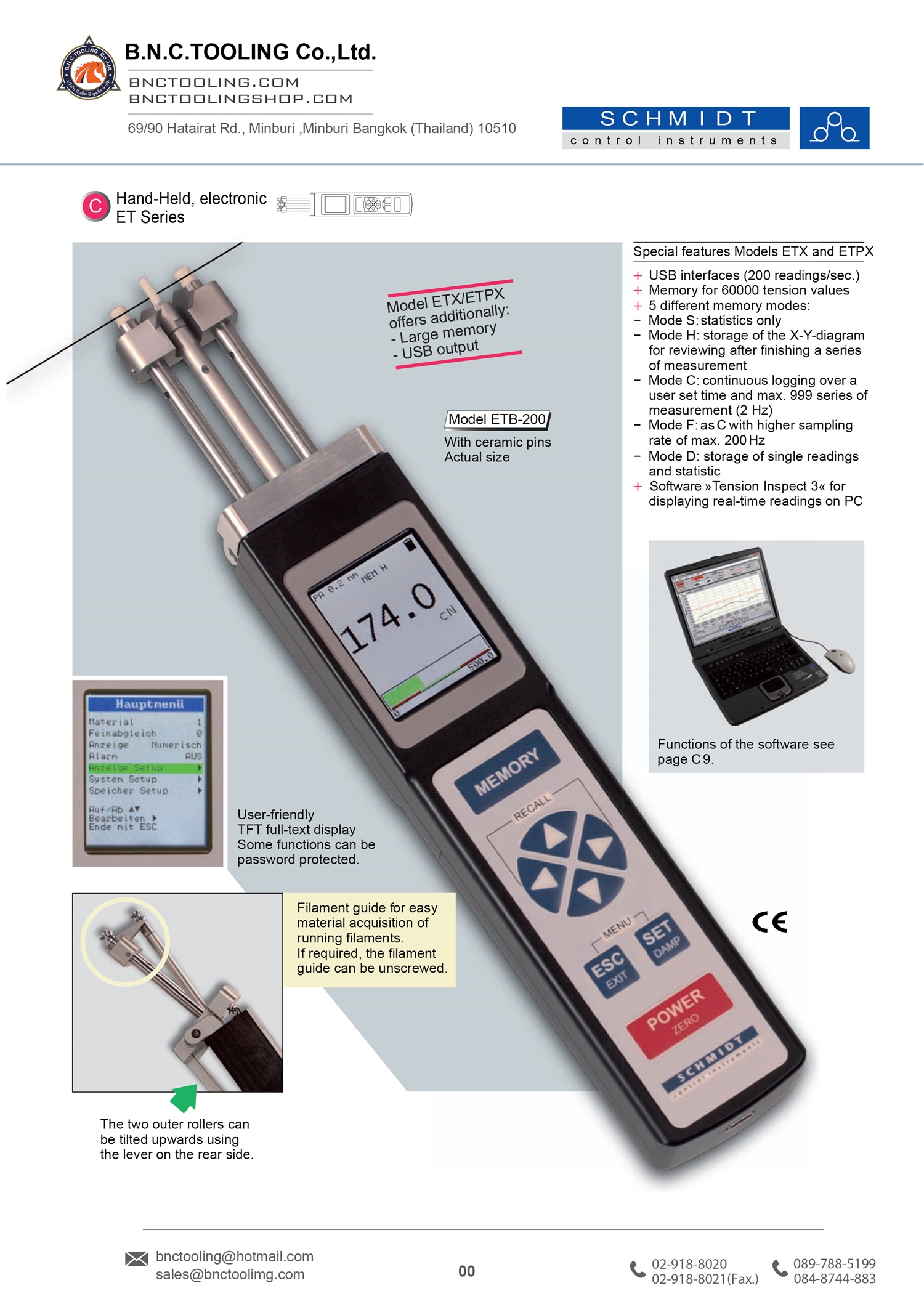 SCHMIDT,Electronic tension meters for hard to reach,ETB