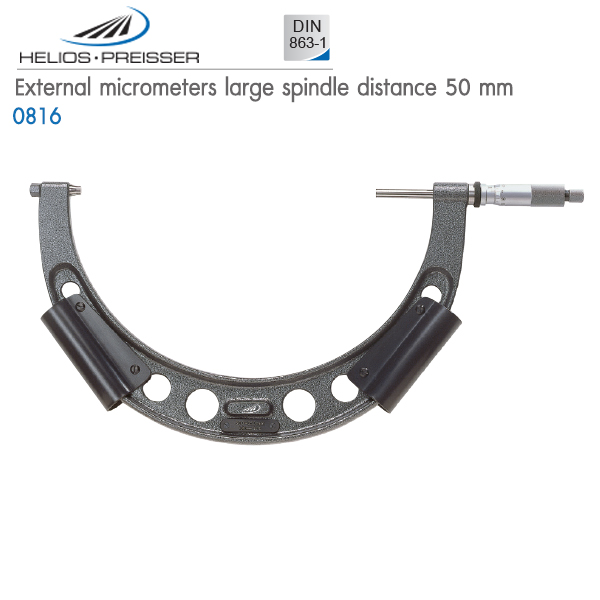 HELIOS-PREISSER,External micrometers large spindle distance 50 mm,0816