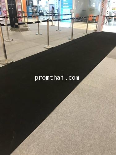 พรมอัดเรียบ ราคาถูก 017 สีดำหน้ากว้าง 1.5 เมตร
