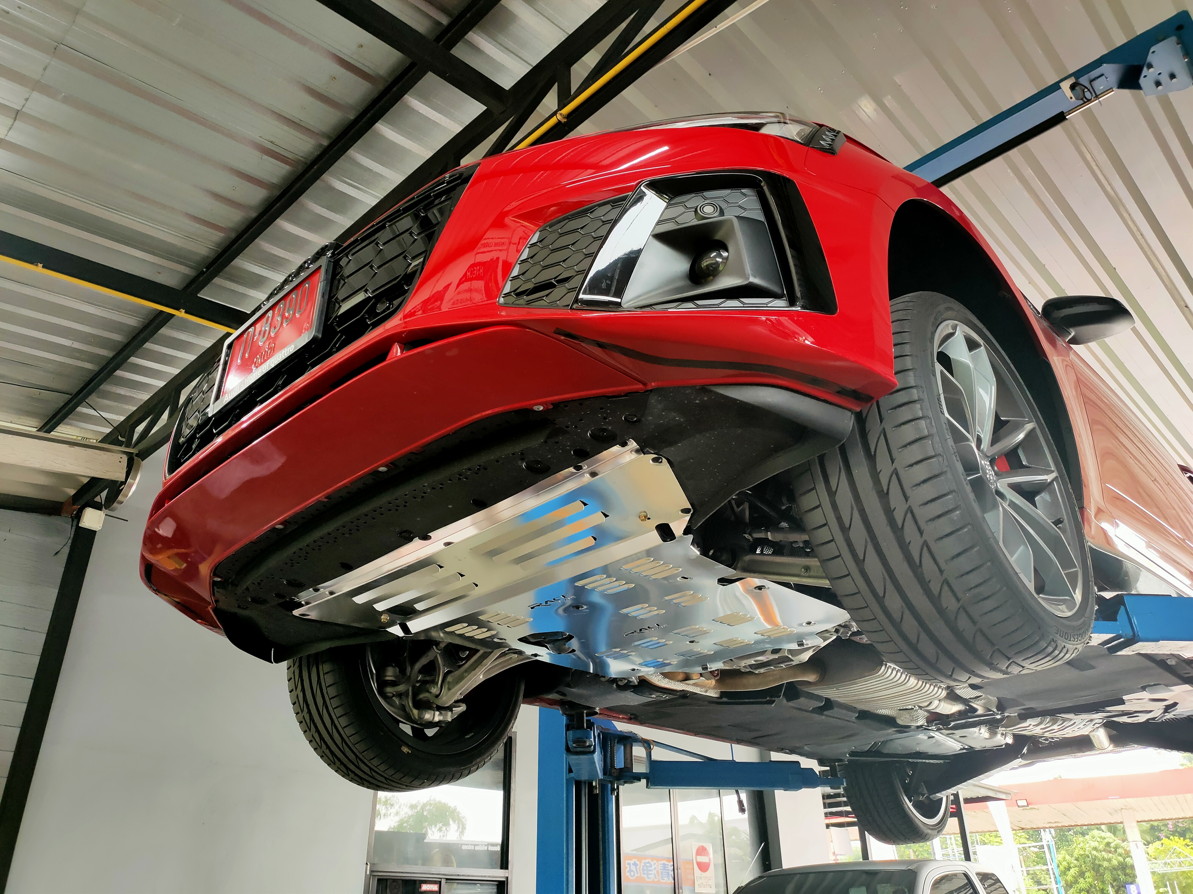 แผ่นปิดใต้ห้องเครื่องอลูมิเนียม Audi A5 2018 Raceplate_Undertray