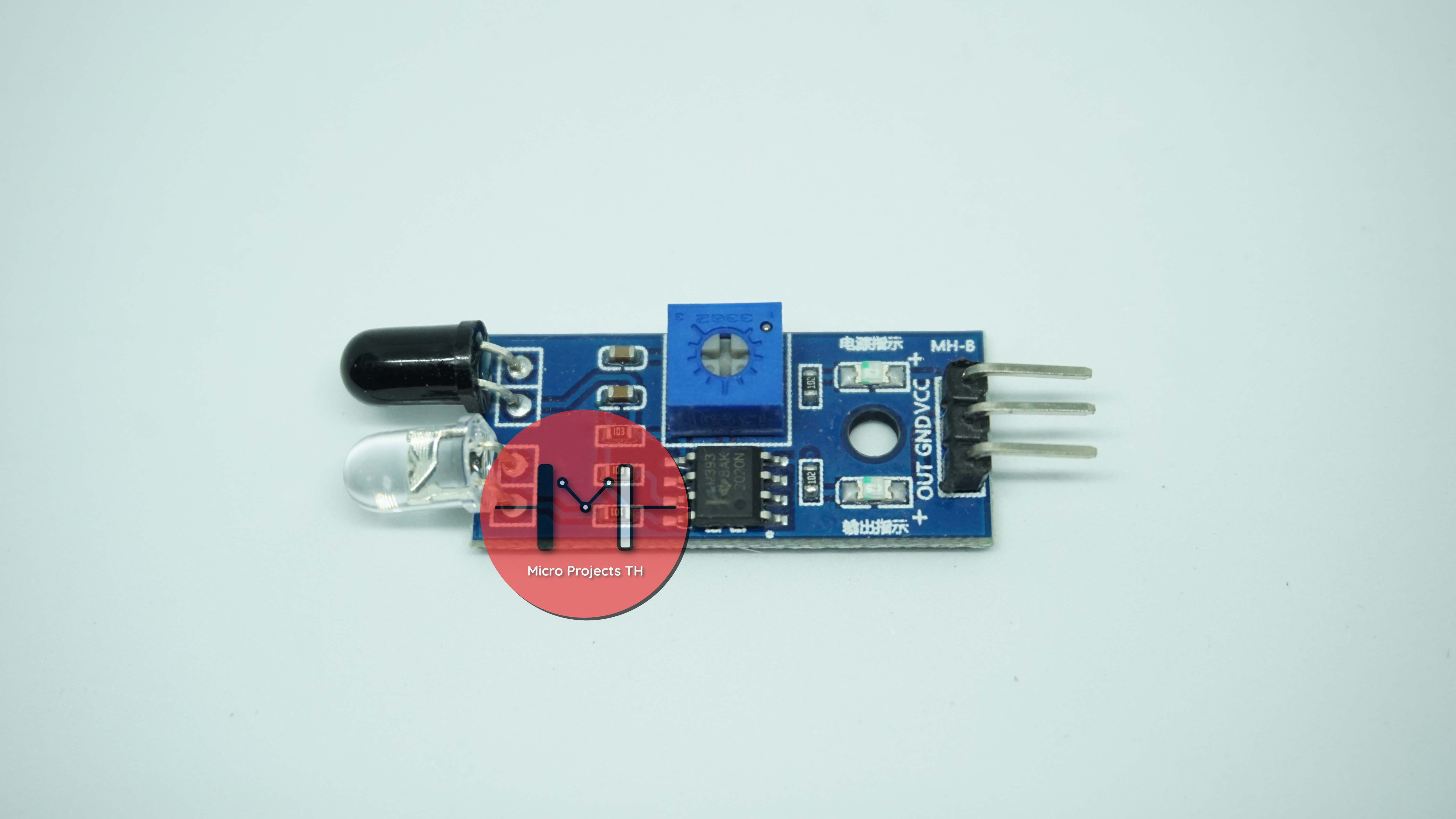 โมดูลตรวจจับสิ่งกีดขวางแบบอินฟาเรด IR Infrared photoelectric Sensor Module