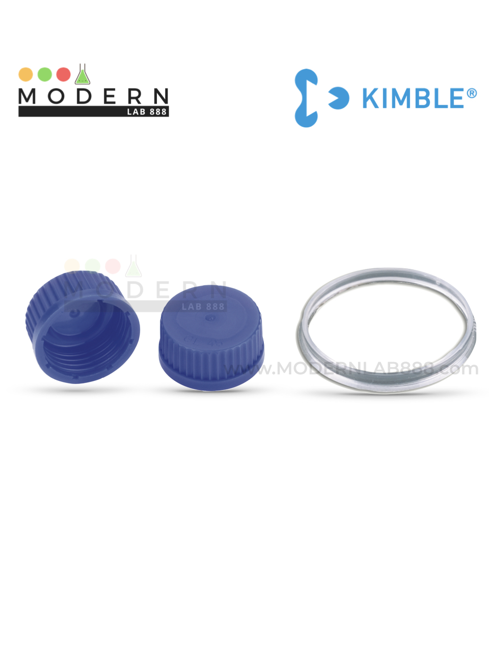 10000 mL ขวดมีเดีย / GL45 Media Bottles with Blue PP Caps