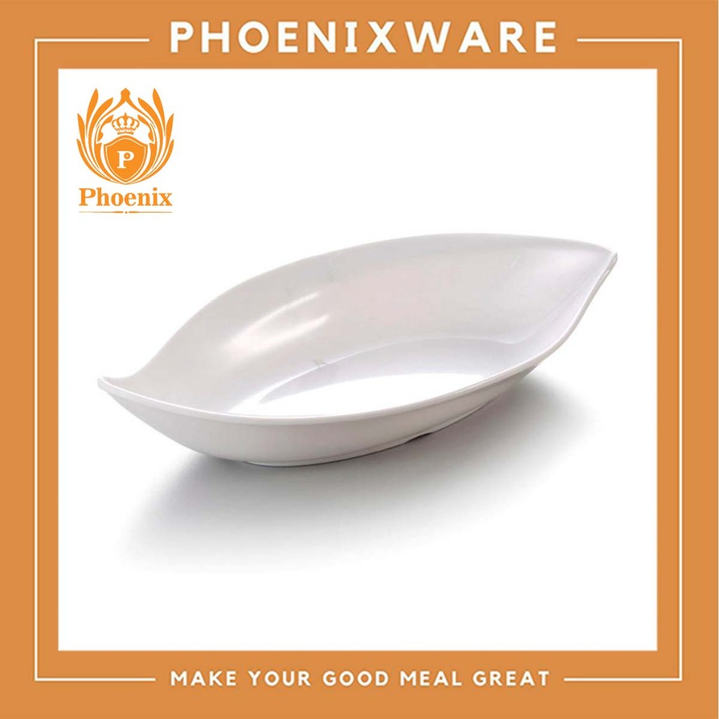 Phoenix จานเปลใบไม้ลึก 10 นิ้ว 26x13x4.7 ซม.