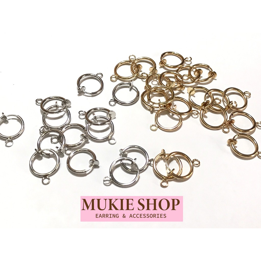 DIY อะไหล่ต่างหู ห่วงสปริงพร้อมห่วงห้อย