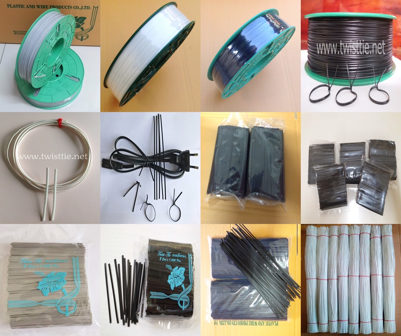 ลวดมัดสายไฟ ลวดมัดของ ลวดมัดสินค้า ลวดเคลือบพลาสติก ลวดหุ้มพลาสติก-บจก.พลาติกแอนด์ไวร์โปรดัก ลวดมัดสายไฟหุ้ม PE SKU-00158