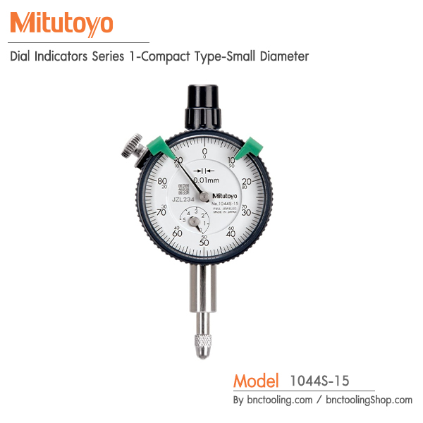 Mitutoyo,Dial Indicators Series 1-Compact Type-Small Diameter,1044S-15