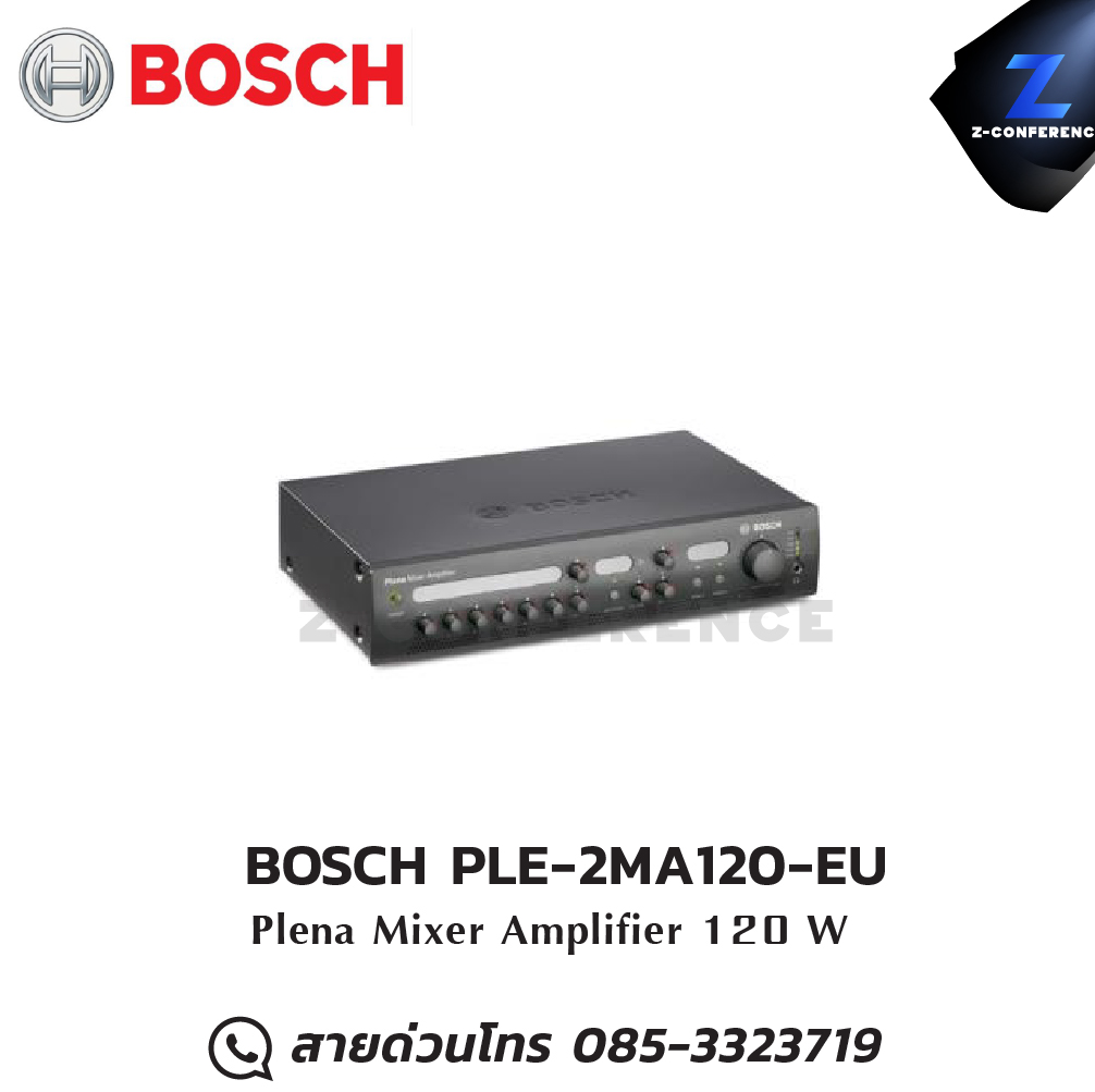 BOSCH PLE-2MA120-EU Mixer Amplifier มิกเซอร์ , mixer , มิกเครื่องเสียง , มิกเซอร์ดิจิตอล , มิ๊กดิจิตอล , แอมป์ , amplifier, power amp, power amplifier