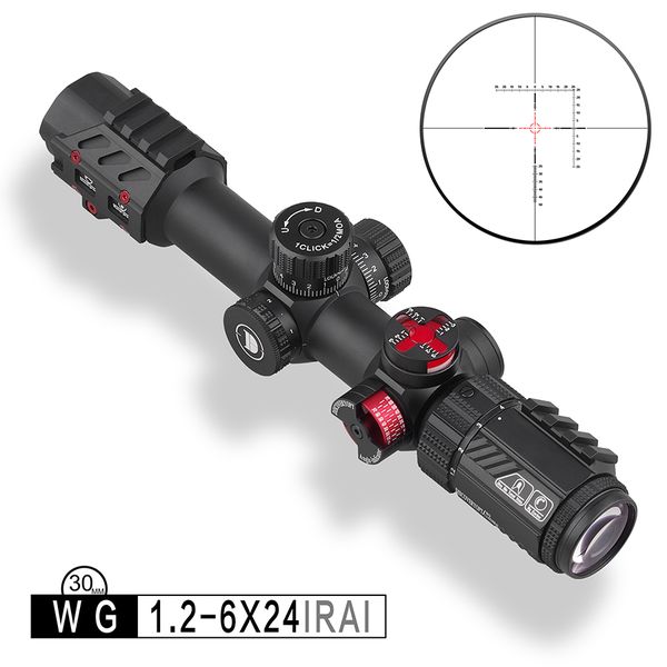 Discovery WG 1.2-6X24 IRAI คอท่อ30MM โมเดลใหม่ล่าสุด สีดำสวยมาก