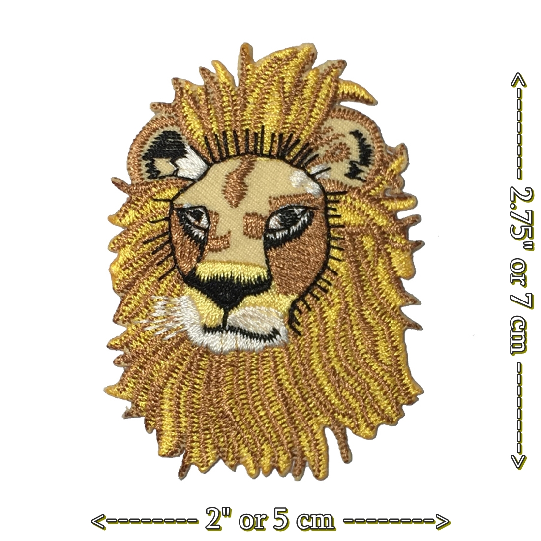 สิงโต การ์ตูน ตัวรีดติดเสื้อ อาร์มรีด อาร์มปัก ตกแต่งเสื้อผ้า หมวก กระเป๋า แจ๊คเก็ตยีนส์ Cute Creature Embroidered Iron on Patch