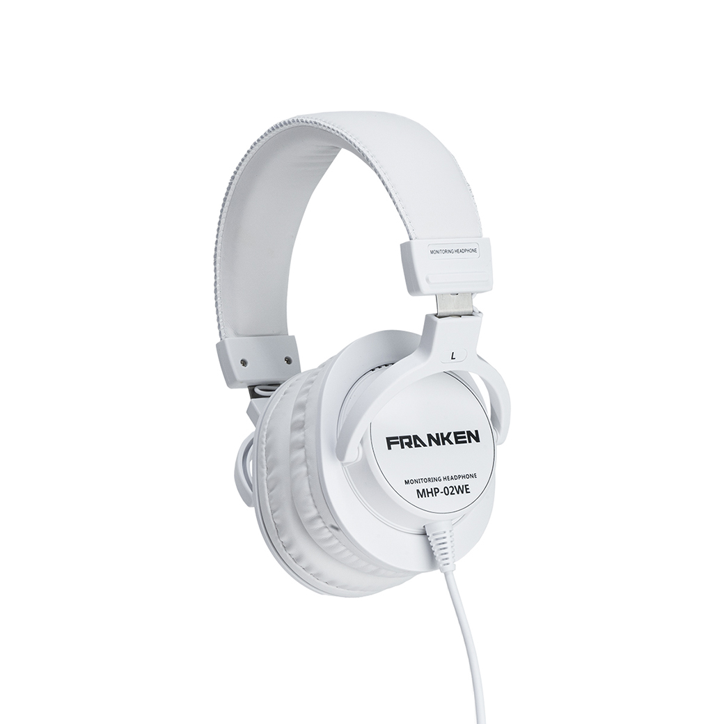 หูฟัง หูฟังมอนิเตอร์ หูฟังคุณภาพเยี่ยม เป็นแบบไดนามิค closed back ให้เสียงคลีนชัด รับความถี่ได้กว้างที่ 18 Hz – 22,000 Hz Franken รุ่น MHP-02