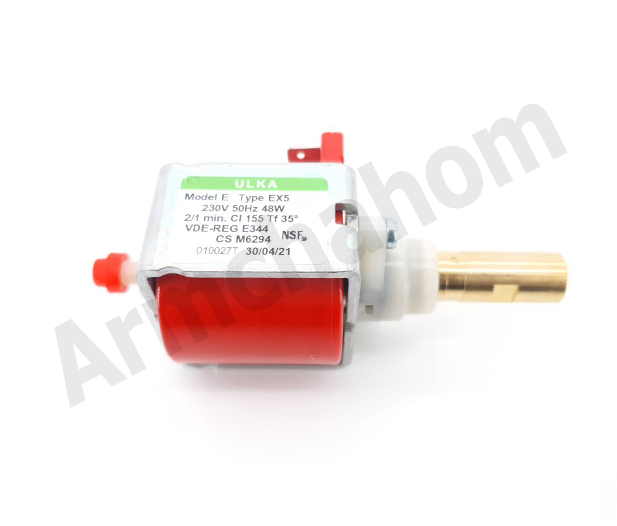 อะไหล่เครื่องชงกาแฟ ปั๊มแดงแกนทองเหลือง ULKA EX5 230v 48w