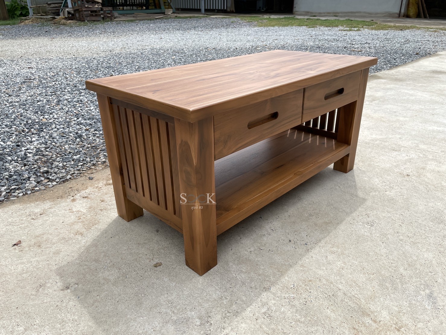 โต๊ะกลางข้างซี่ มีลิ้นชัก