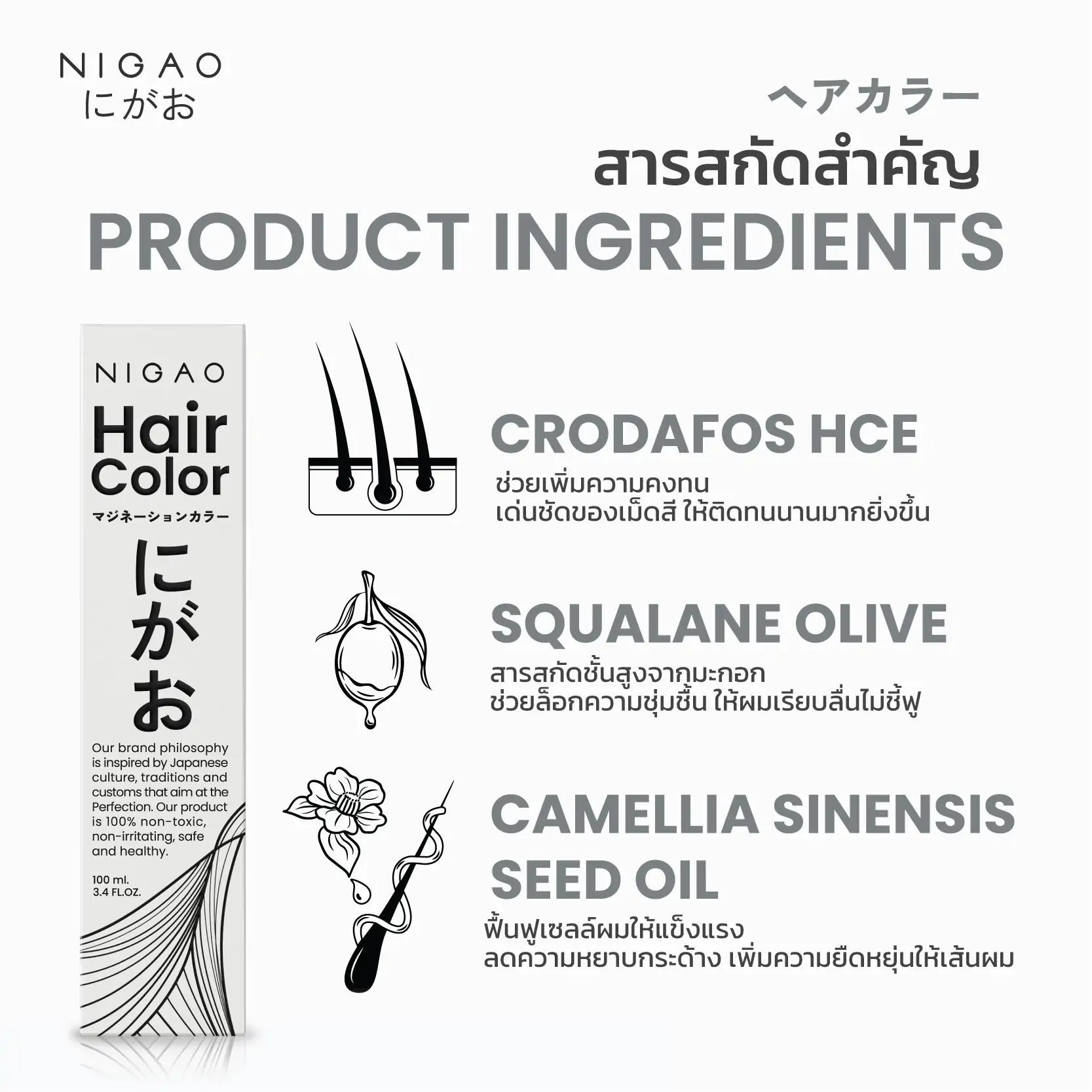 Nigao Hair Color Silver Gray 100 ml. #10.12 Very Bright Silver Grey Purple นิกาโอะ ครีมย้อมผมปราศจากแอมโมเนีย 10.12 สีบลอนด์สว่างพิเศษประกายเทาเหลือบม่วง 100 มล. (ไม่แถมไฮโดรเจน)