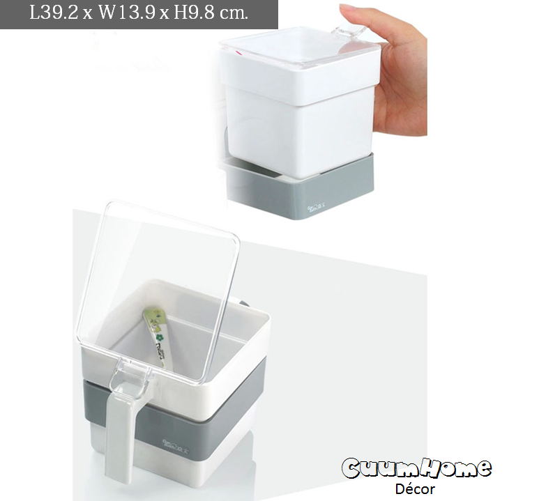 KC-02 ที่ใส่เครื่องปรุง 3 ชนิด ไม่ต้องเจาะผนัง