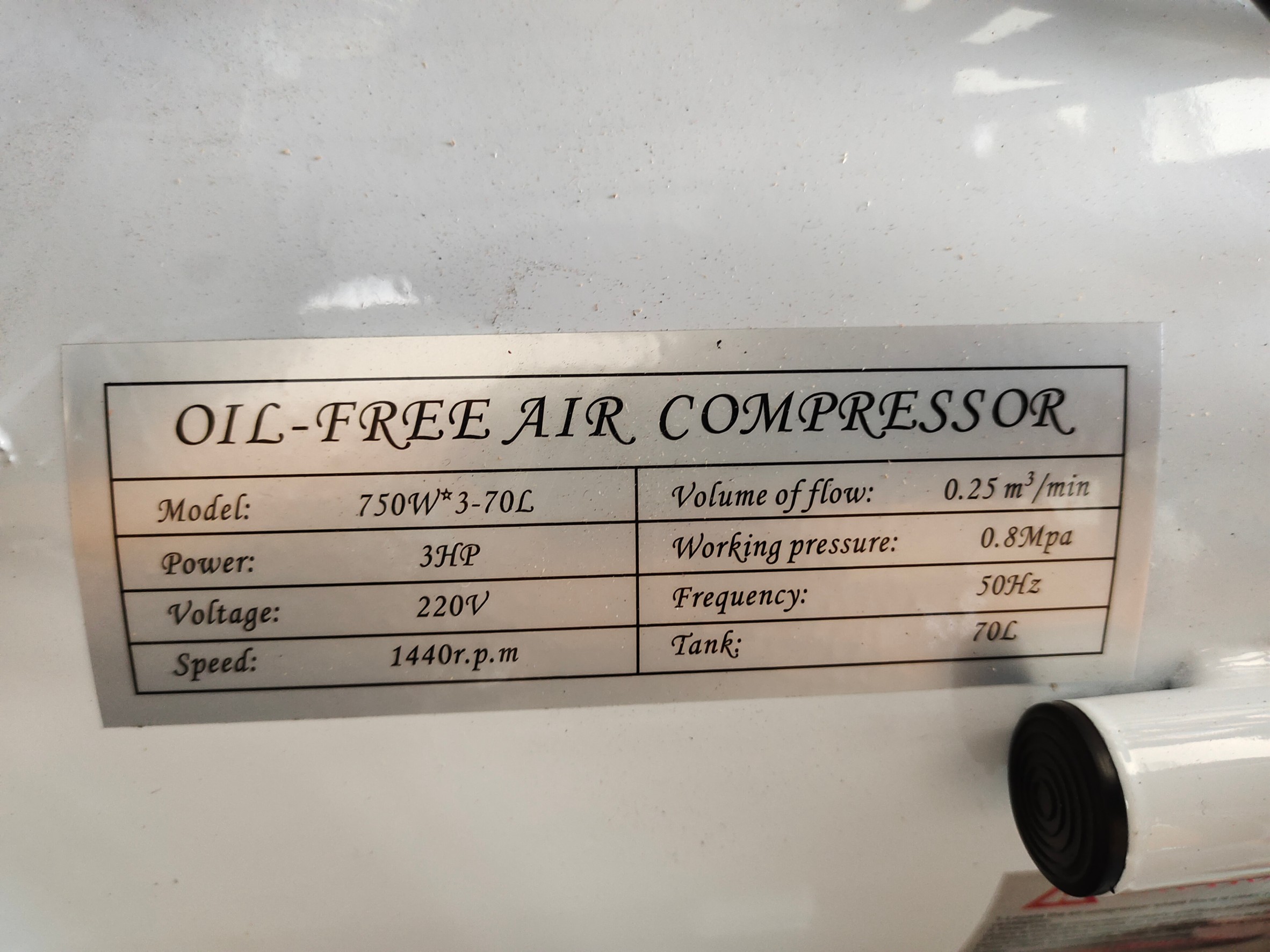 ปั๊มลม Oil Free 70ลิตร 3มอเตอร์
