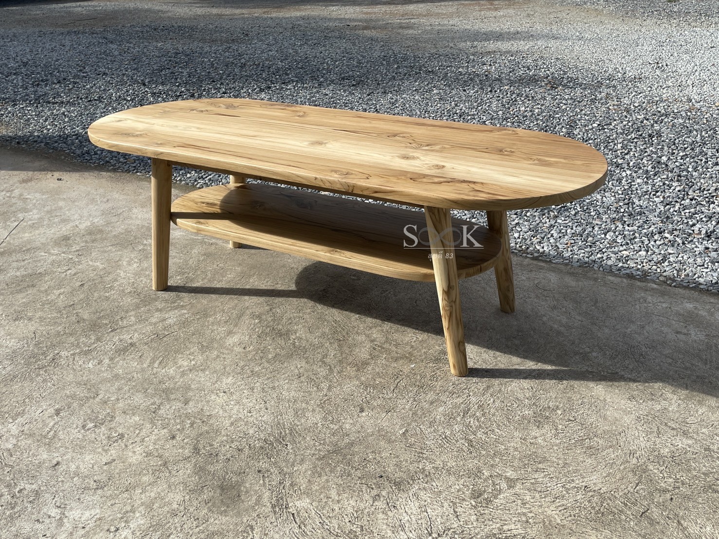 โต๊ะกลางวงรีมินิมอล