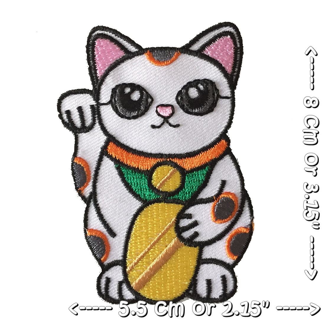 แมวนำโชค ตัวรีดติดเสื้อ อาร์มรีด อาร์มปัก ตกแต่งเสื้อผ้า หมวก กระเป๋า แจ๊คเก็ตยีนส์ Cute Creature Embroidered Iron on Patch