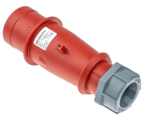 MENNEKES IP44 Red Cable Mount 3P+E Industrial Power Plug