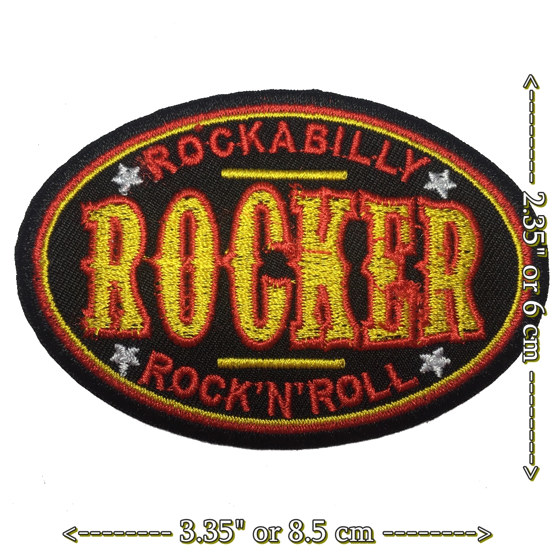 Rocker วงร็อค ตัวรีดติดเสื้อ อาร์มรีด อาร์มปัก ตกแต่งเสื้อผ้า หมวก กระเป๋า แจ๊คเก็ตยีนส์ Hipster Embroidered Iron on Patch