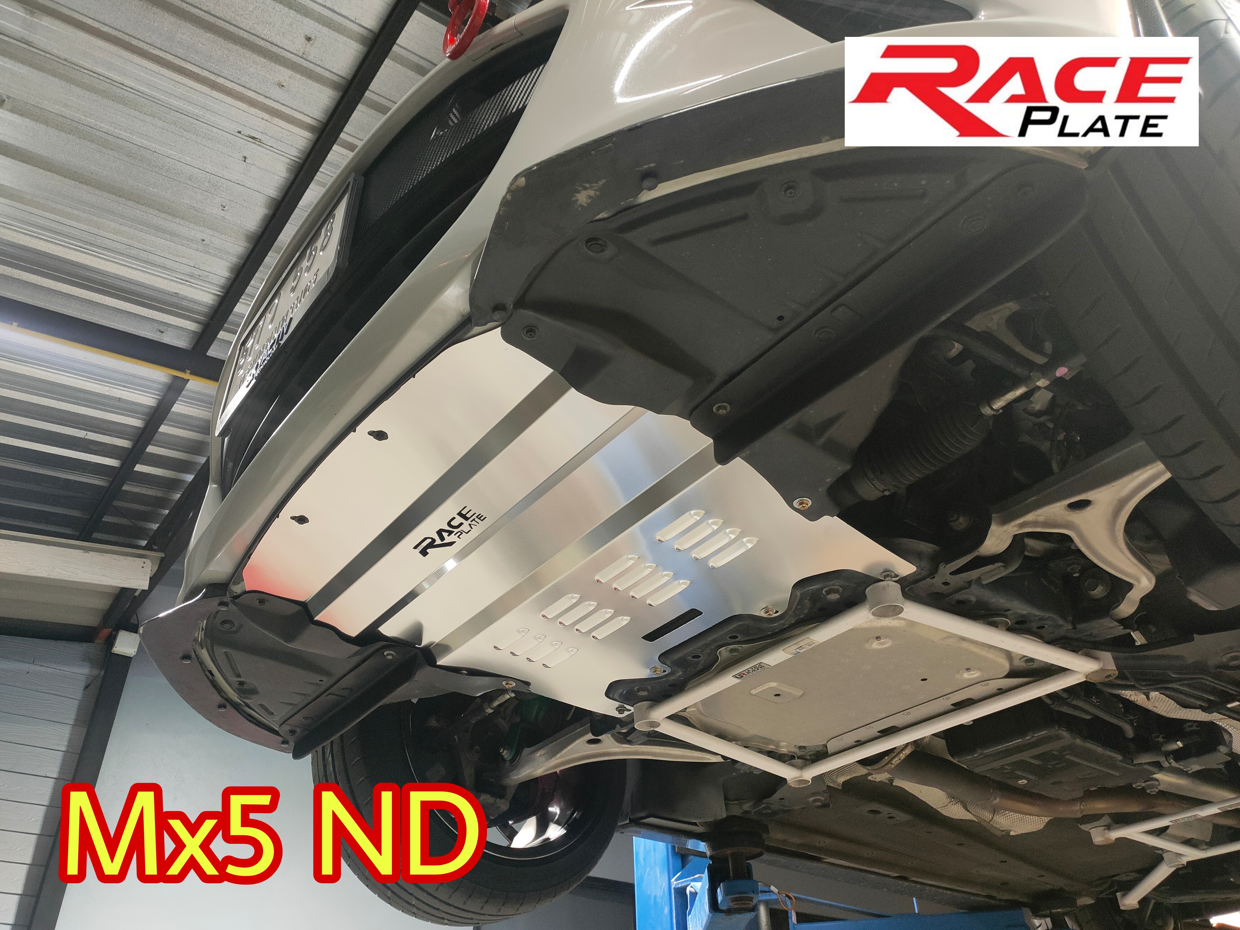 แผ่นปิดใต้ห้องเครื่องอลูมิเนียม Mazda MX5 ND Raceplate_Undertray