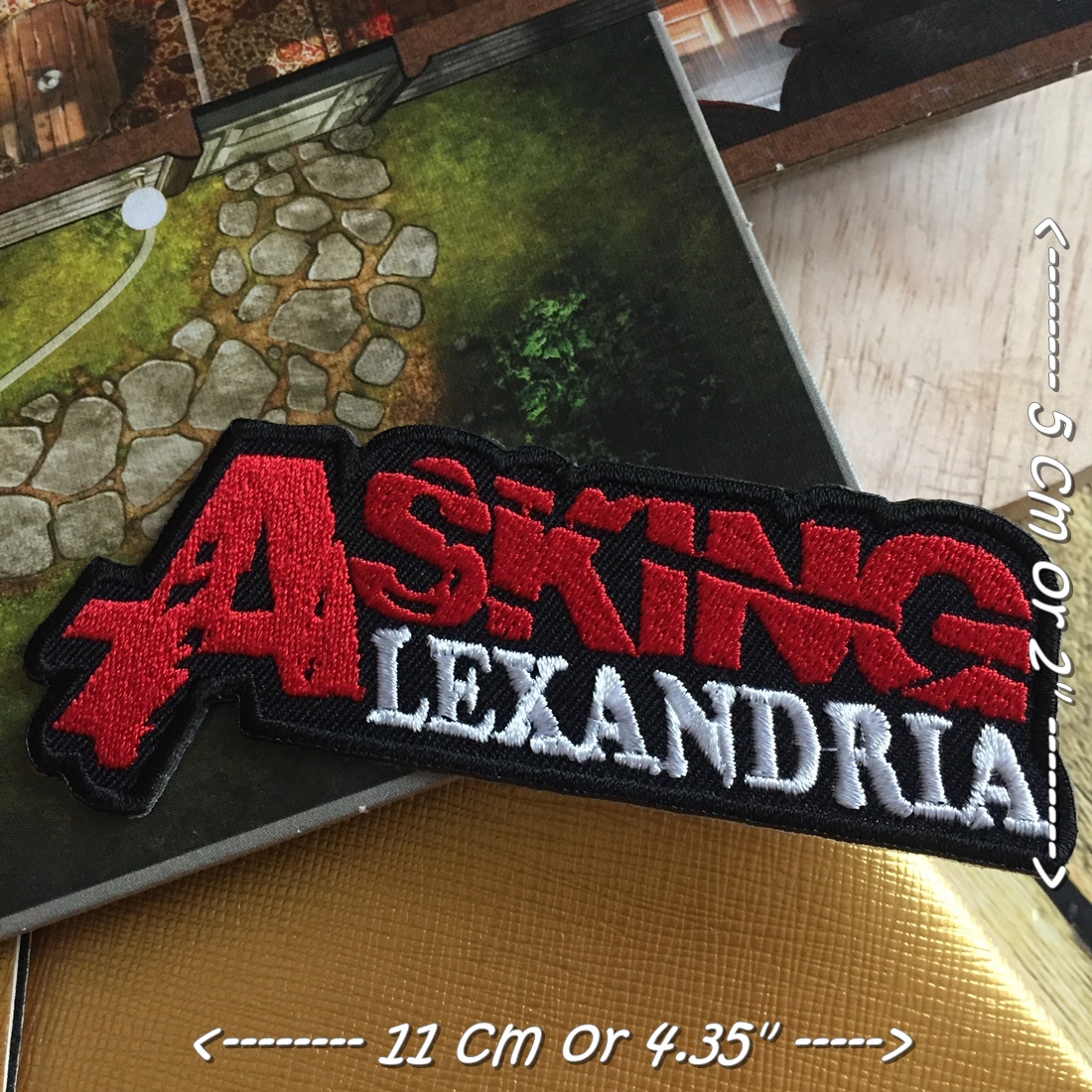 Asking Alexandria วงดนตรี ร็อค เฮฟวี่เมทัล พังค์ ตัวรีดแบบปัก อาร์มปัก ตัวรีดติดเสื้อ ตัวรีด ติดกระเป๋า ติดหมวก ติดแจ๊คเก็ต Rock Iron on Embroidered Patch