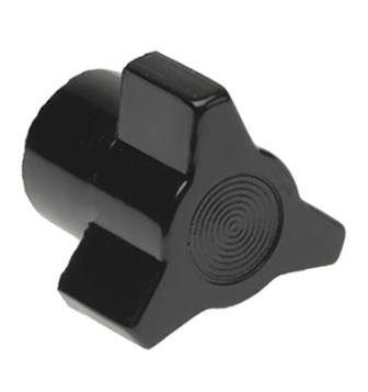 Davies Molding KNOB, FINGER GRIP, THREADED, 28.7MM