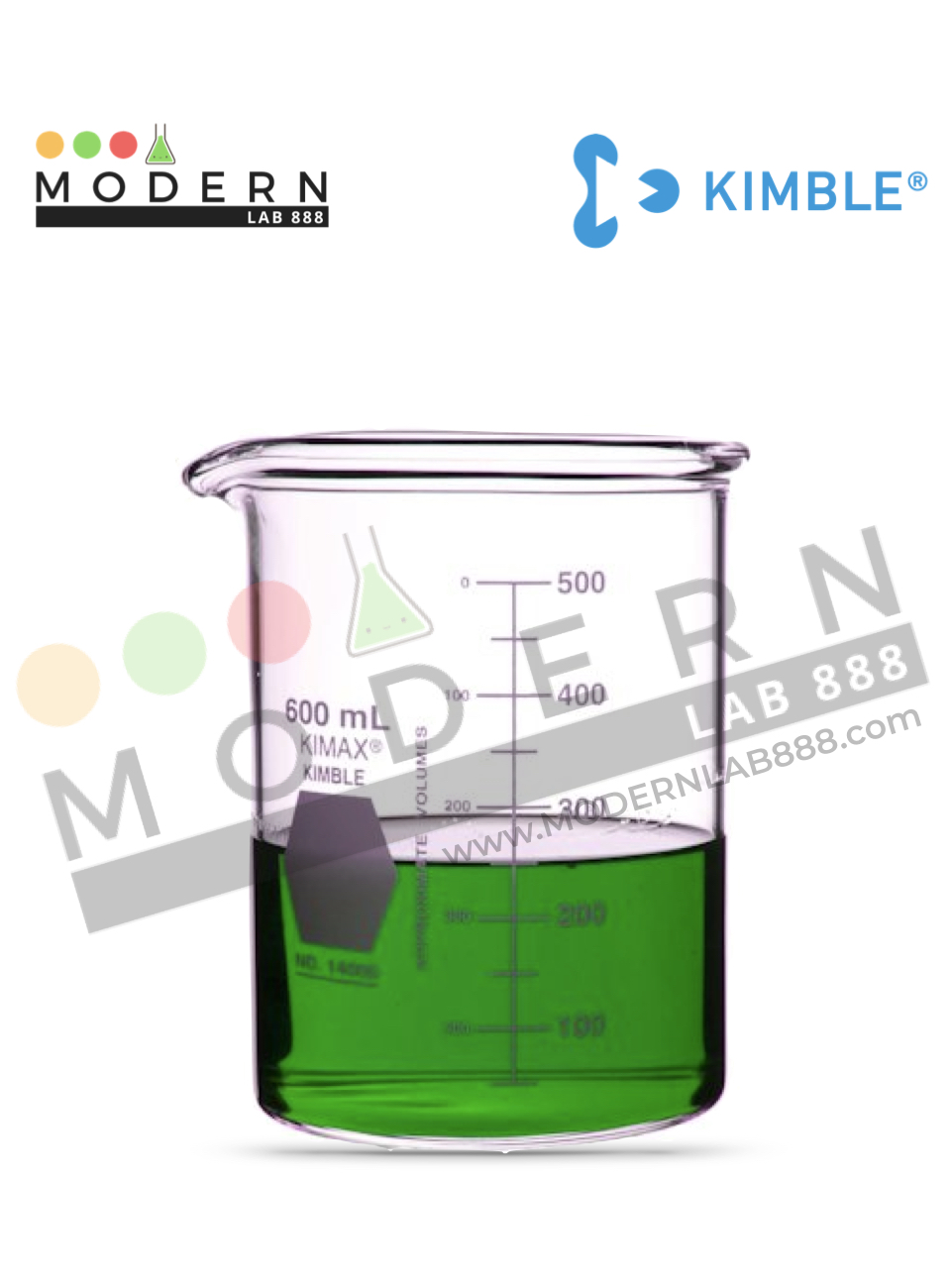 600ml. บีกเกอร์ทรงเตี้ยแบบหนา / 600ml. Low Form Heavy Duty Beakers