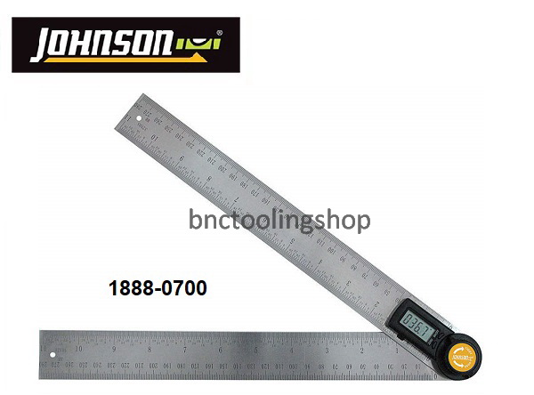 ฉากองศาแบบดิจิตอลขนาด7" - Digital Angle Locator and Ruler7",JOHNSON,1888-0700