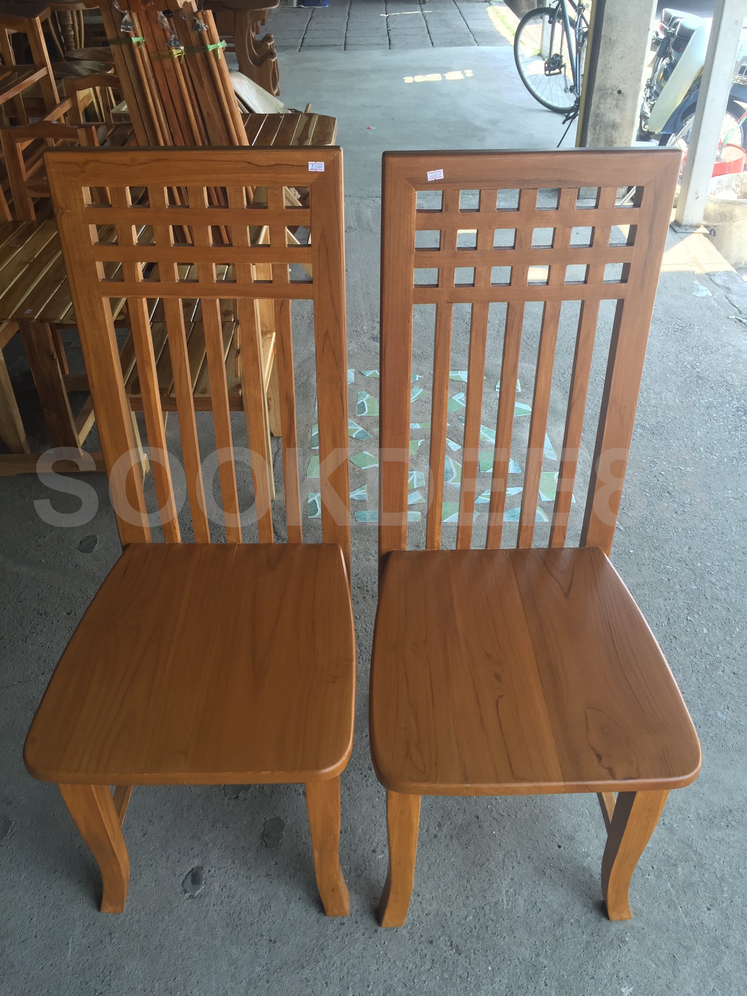 เก้าอี้กะเหรี่ยง (พนักพิงสูง)