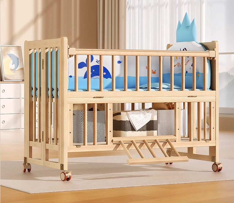 เตียงนอนไม้สำหรับเด็ก พับได้ B10133