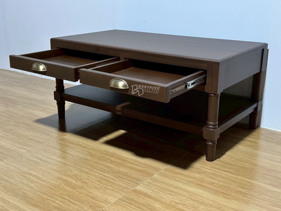 โต๊ะกลางโซฟา สีวอลนัทเข้ม