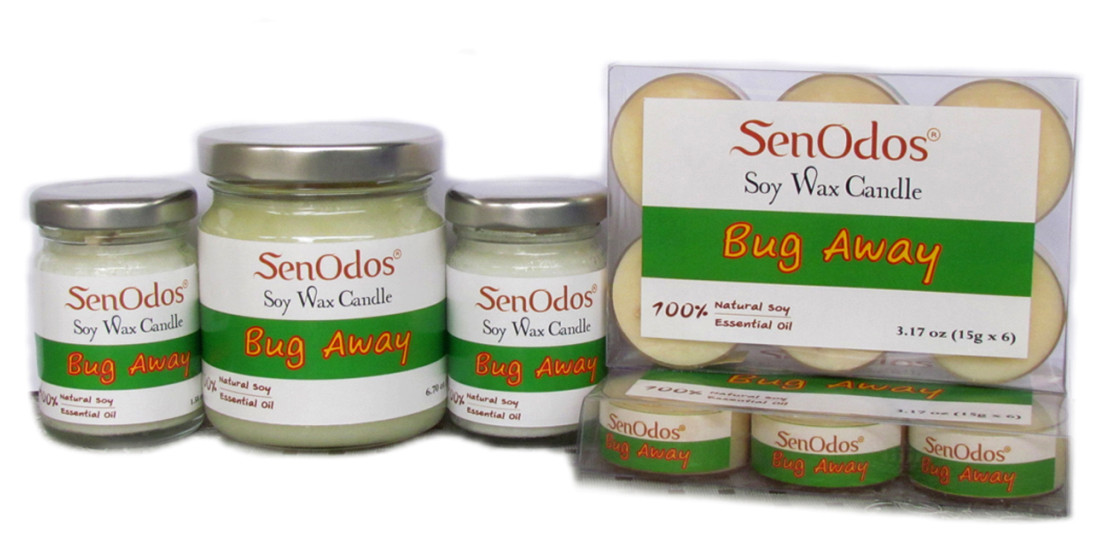 SenOdos เทียนหอม อโรม่า เทียนหอม ไล่ยุง ไล่แมลง ไล่หนู Soy Candles Bug Away Set