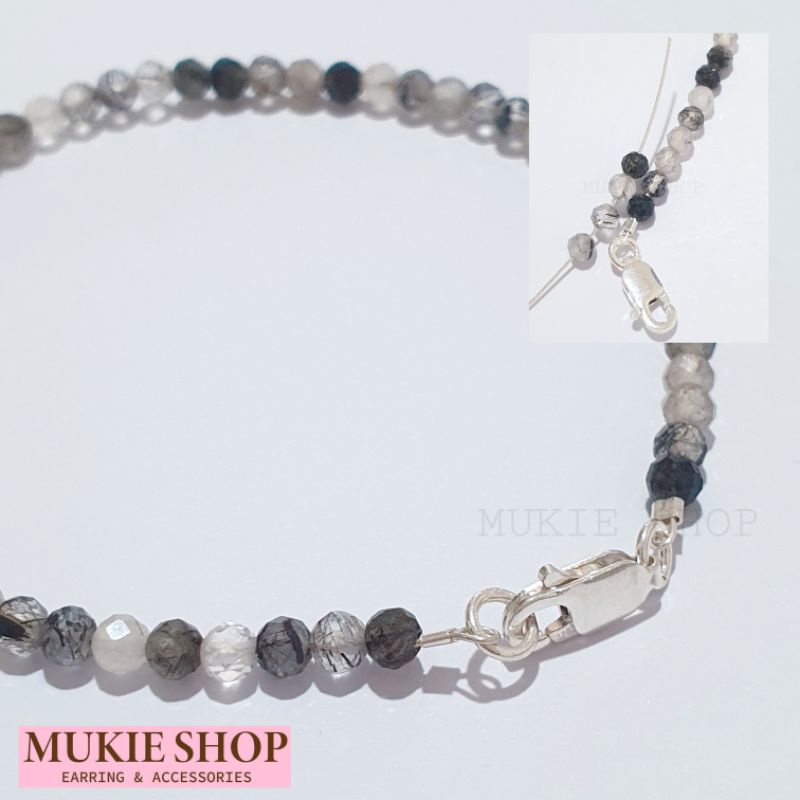 Mukie Shop ลวดเงินแท้ 925 ลวดเงิน หนา 0.4 mm รุ่น ลวดสลิง ทำเครื่องประดับ สร้อยคอ สร้อยข้อมือ แบ่งขายเป็นเมตร