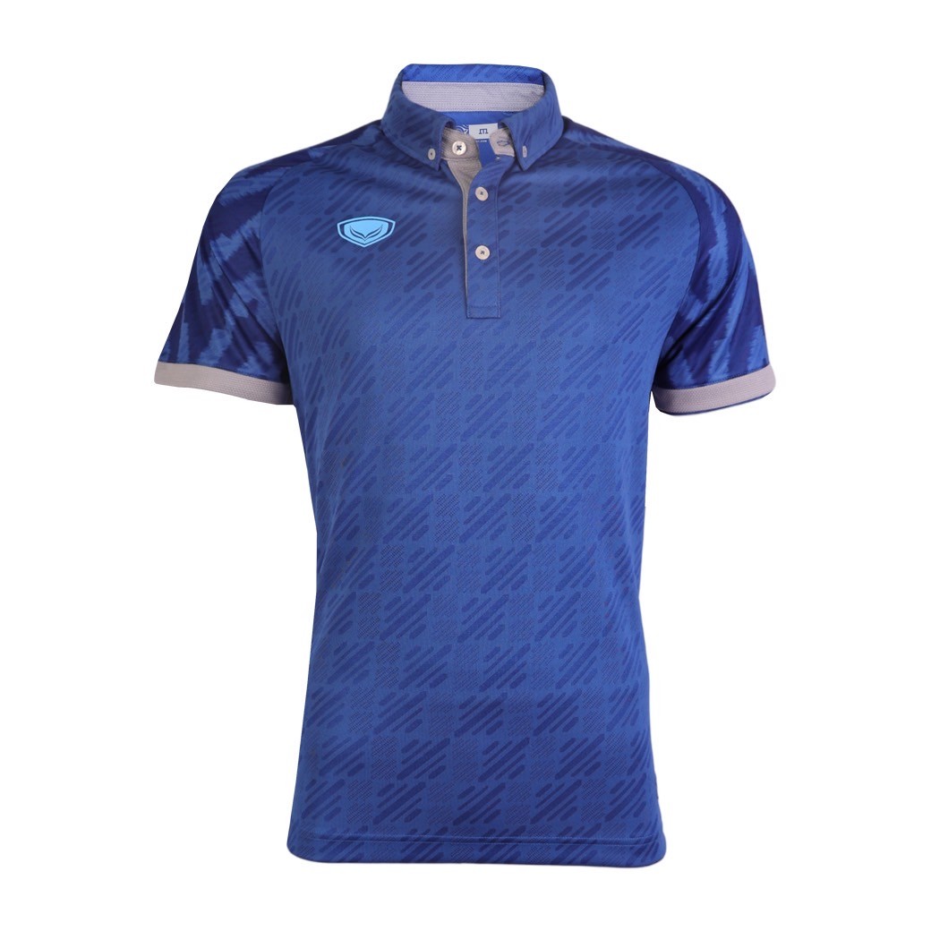 ใหม่ล่าสุด!! Grand Sport เสื้อโปโลแกรนด์สปอร์ต Polo Shirt 2024-2025 รหัส 12-284 สีกรมท่า/ฟ้า/ขาว/แดง/เขียว