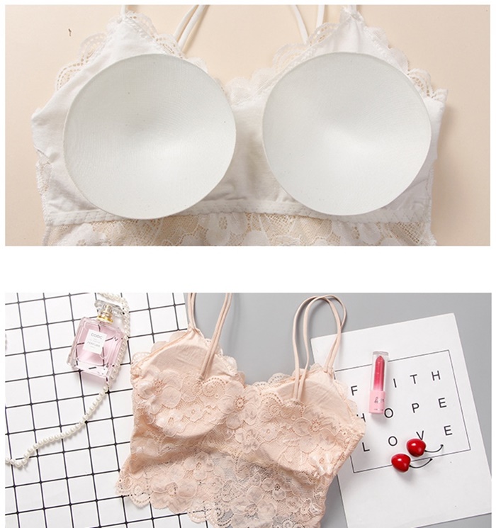 NA211 เสื้อบราสายเดี่ยวเอวลอยเซ็กซี่ บราลูกไม้สายเดี่ยวด้านในเป็นฟองน้ำสามารถถอดใส่ได้ ผ้าลูกไม้เนื้อนิ่มตามรูปถ่ายสินค้าจริงเลยค่ะ