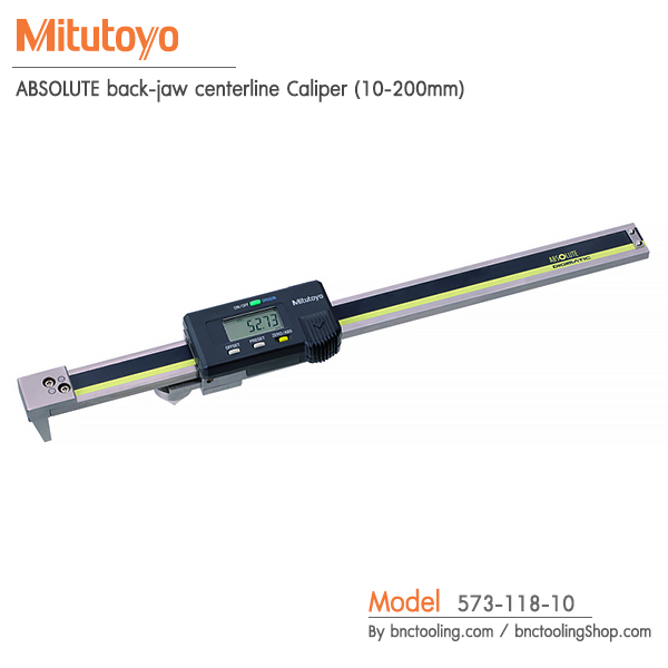 Mitutoyo,ABSOLUTE back-jaw centerline Caliper (10-200mm),573-118-10