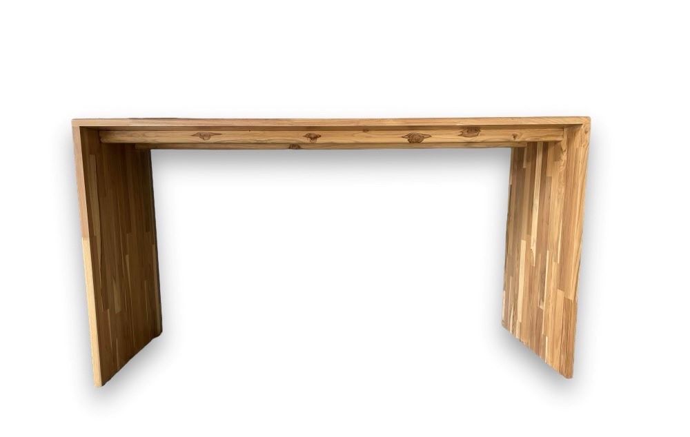 โต๊ะทำงานไม้สักประสาน