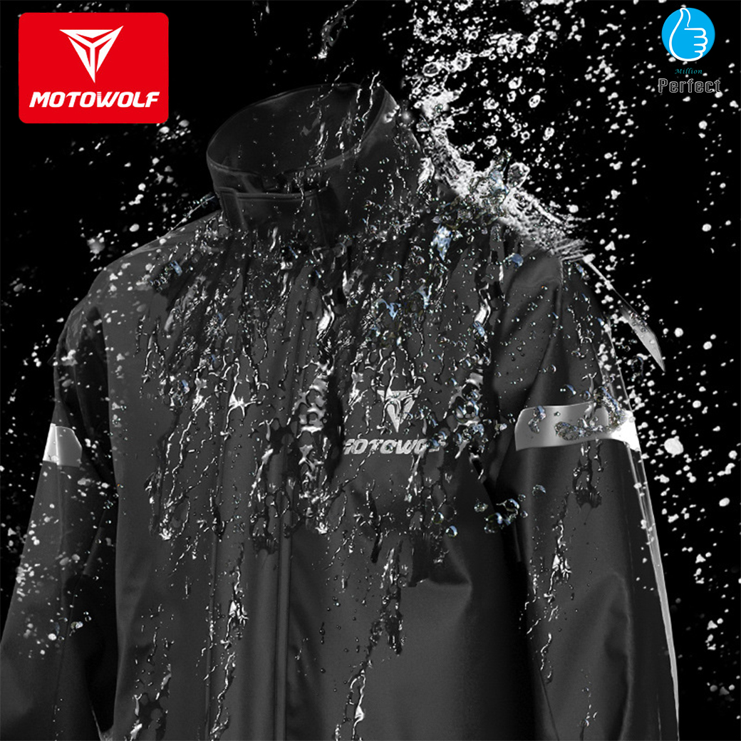 เสื้อและกางเกงกันฝนสำหรับขี่มอเตอร์ไซค์ MOTOWOLF รุ่น MDL0401 (สอบถามสต็อกก่อนสั่งซื้อ)