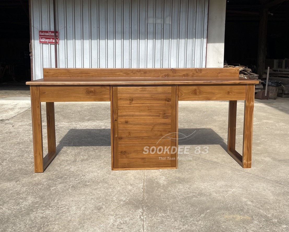 โต๊ะเขียนหนังสือผสมตู้บานเปิด