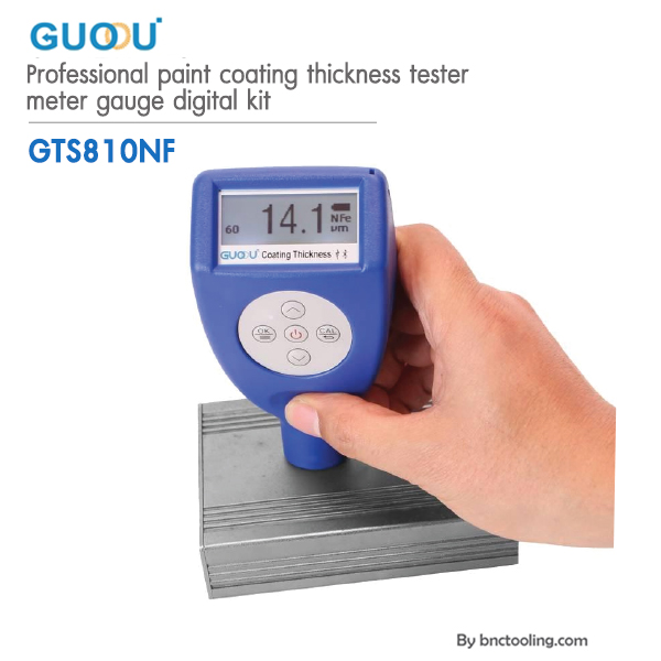 guoou,Professional paint coating thickness tester meter gauge digital kit,GTS810NF