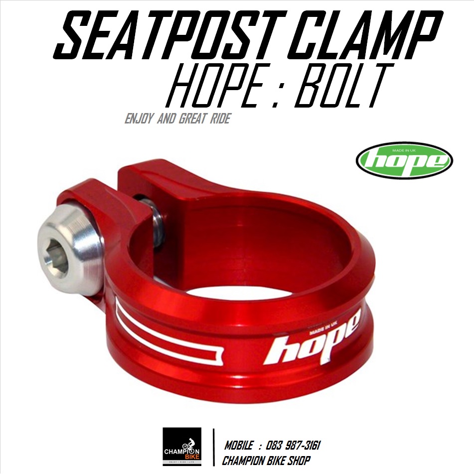 รัดหลักอาน ขนาด 36.4 HOPE : SEATPORT CLAMP สีแดง