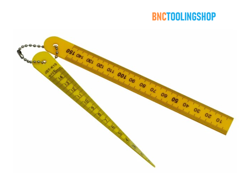 Sun Yieh เตเปอร์เกจพร้อมไม้บรรทัดพลาสติก รุ่น JST-K15 - Plastic Taper Gauge & Ruler No. JST-K15