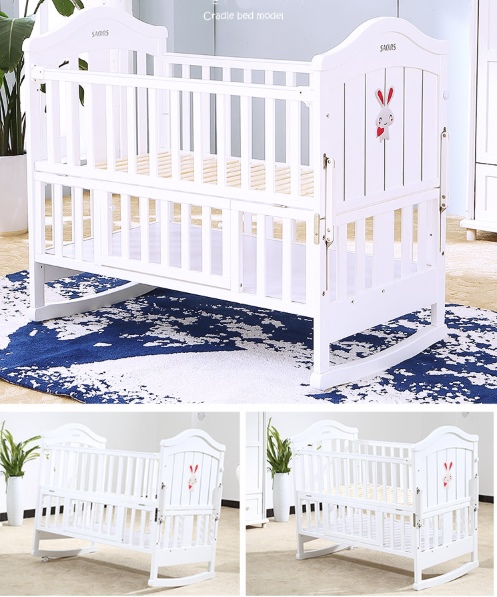 เตียงนอนไม้สีขาว B10135 (WD1)